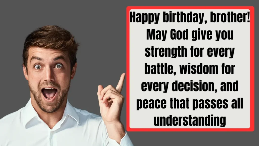 Christian Birthday Wishes for Brother