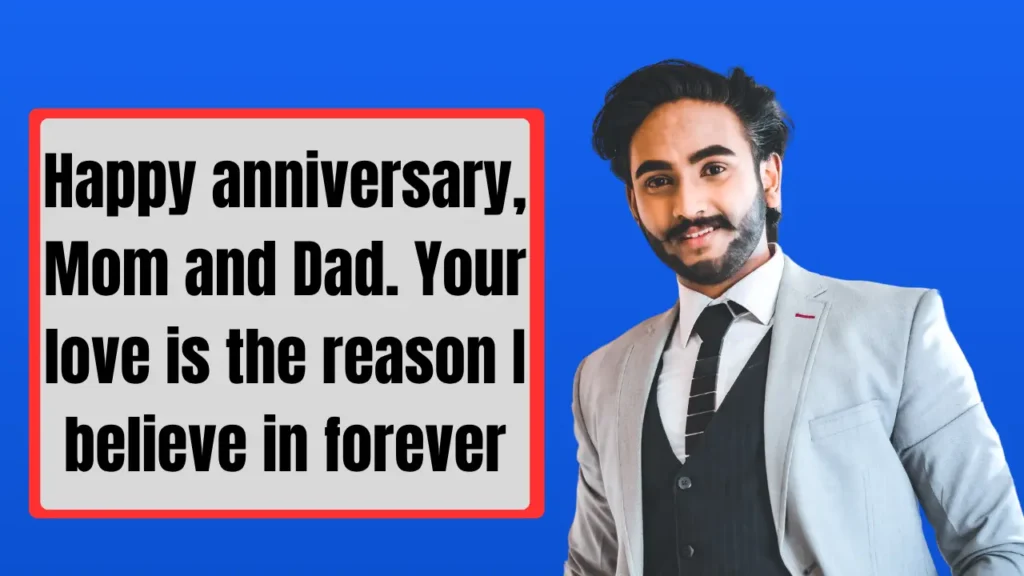 Unique Anniversary Wishes for Parents from Children