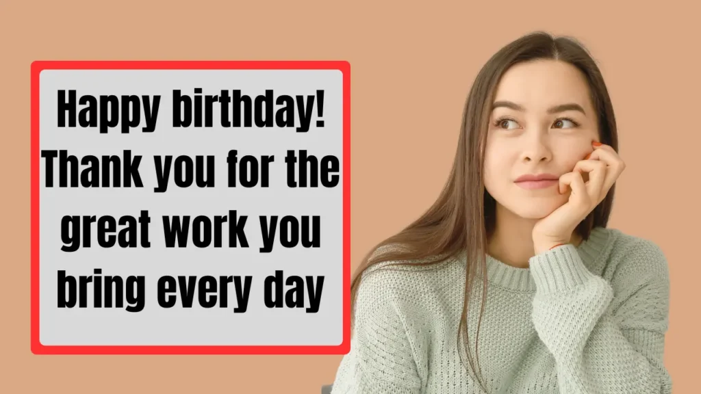 Funny Short Birthday Wishes for Coworker