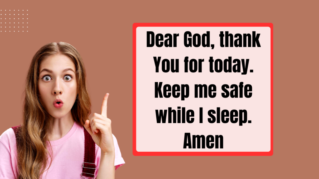 Bedtime Prayers for Special Situations
