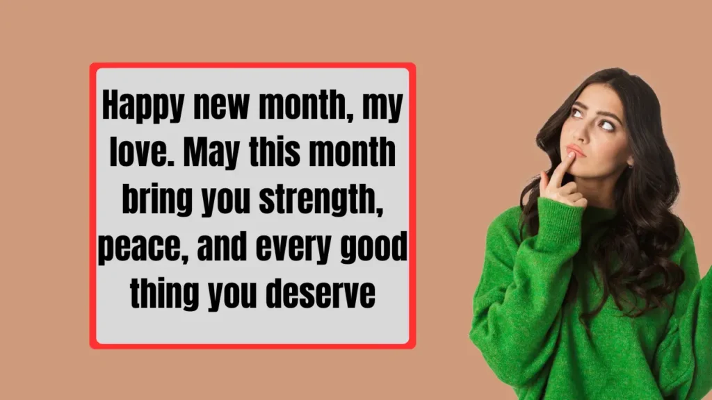 New Month Wishes for Her (Girlfriend or Wife)