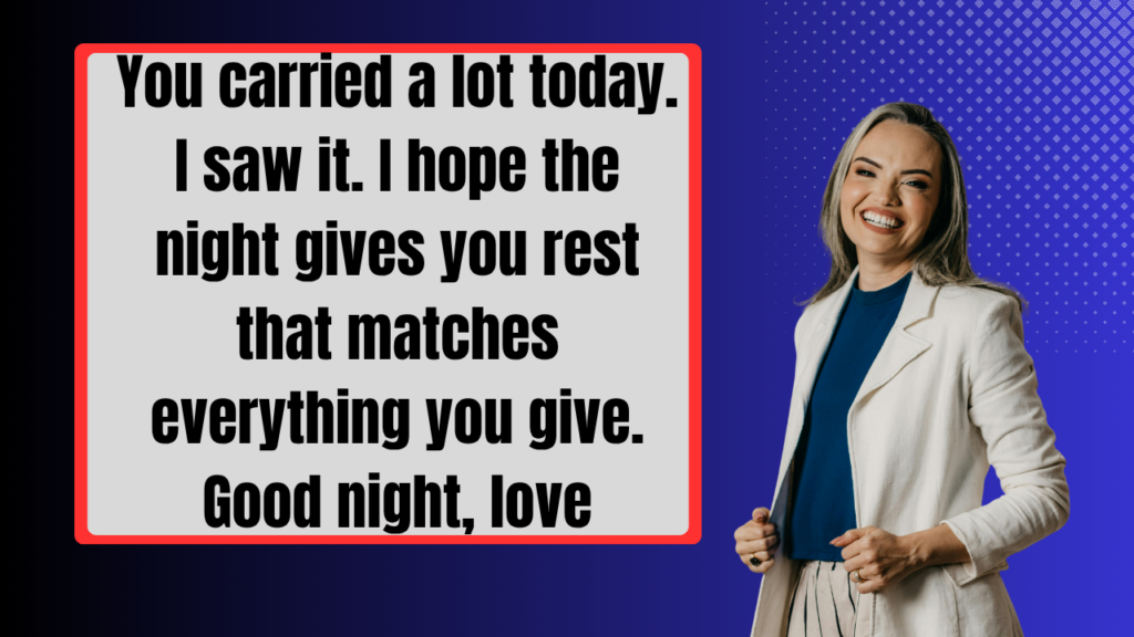 Romantic Good Night Messages for Loved Ones