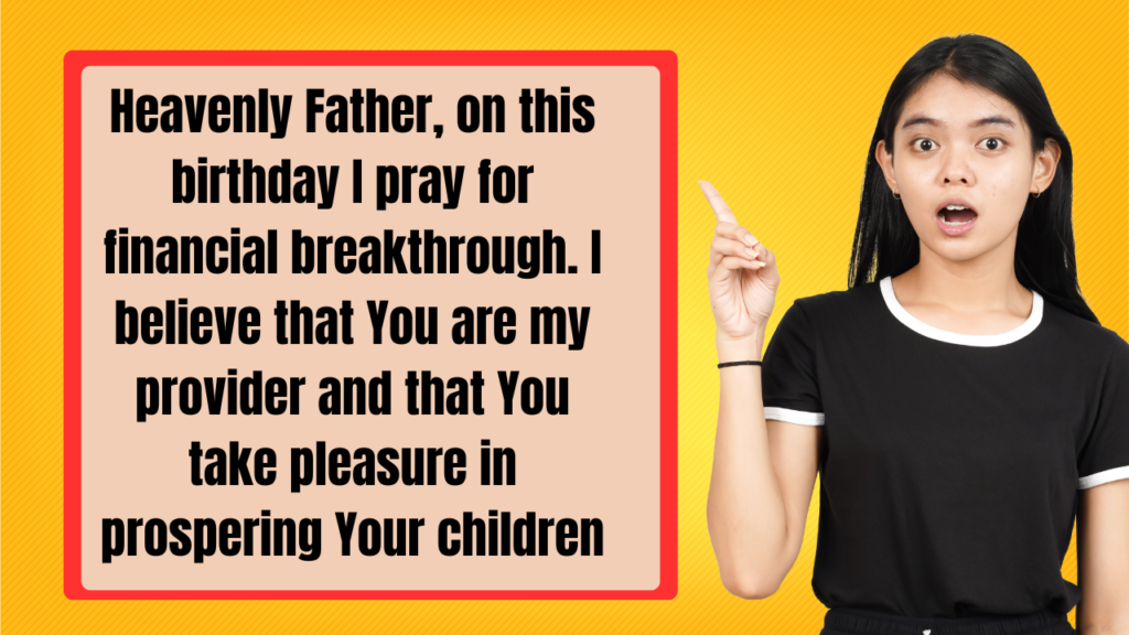 Heart Touching Birthday Prayers for Myself for Specific Blessings