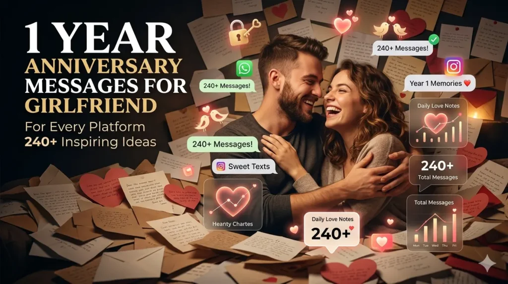1 Year Anniversary Messages for Girlfriend for Every Platform