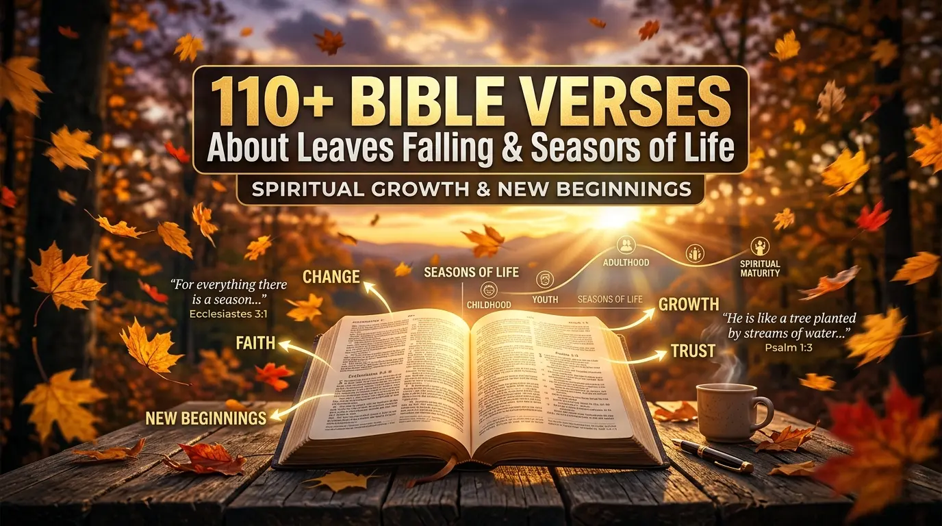 110+ Bible Verses About Leaves Falling and the Seasons of Life