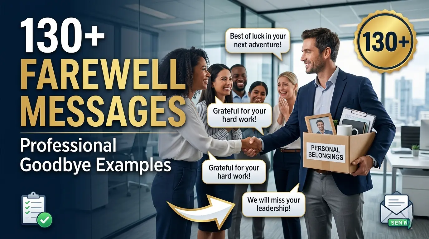 130+ Farewell Messages for Coworkers to Say Goodbye Professionally