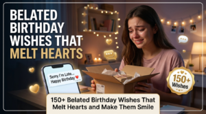 150+ Belated Birthday Wishes That Melt Hearts and Make Them Smile