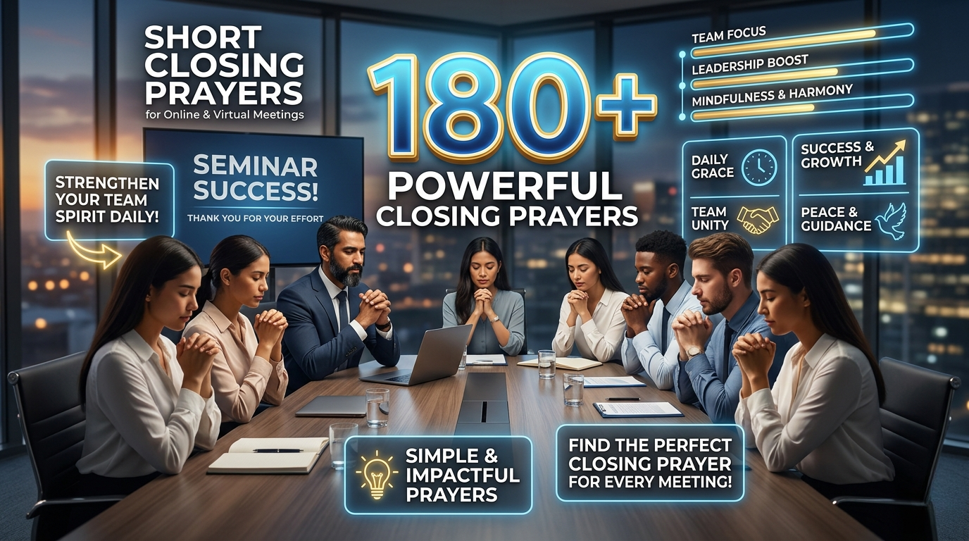 180+ Powerful Short Closing Prayers for Meetings and Gatherings