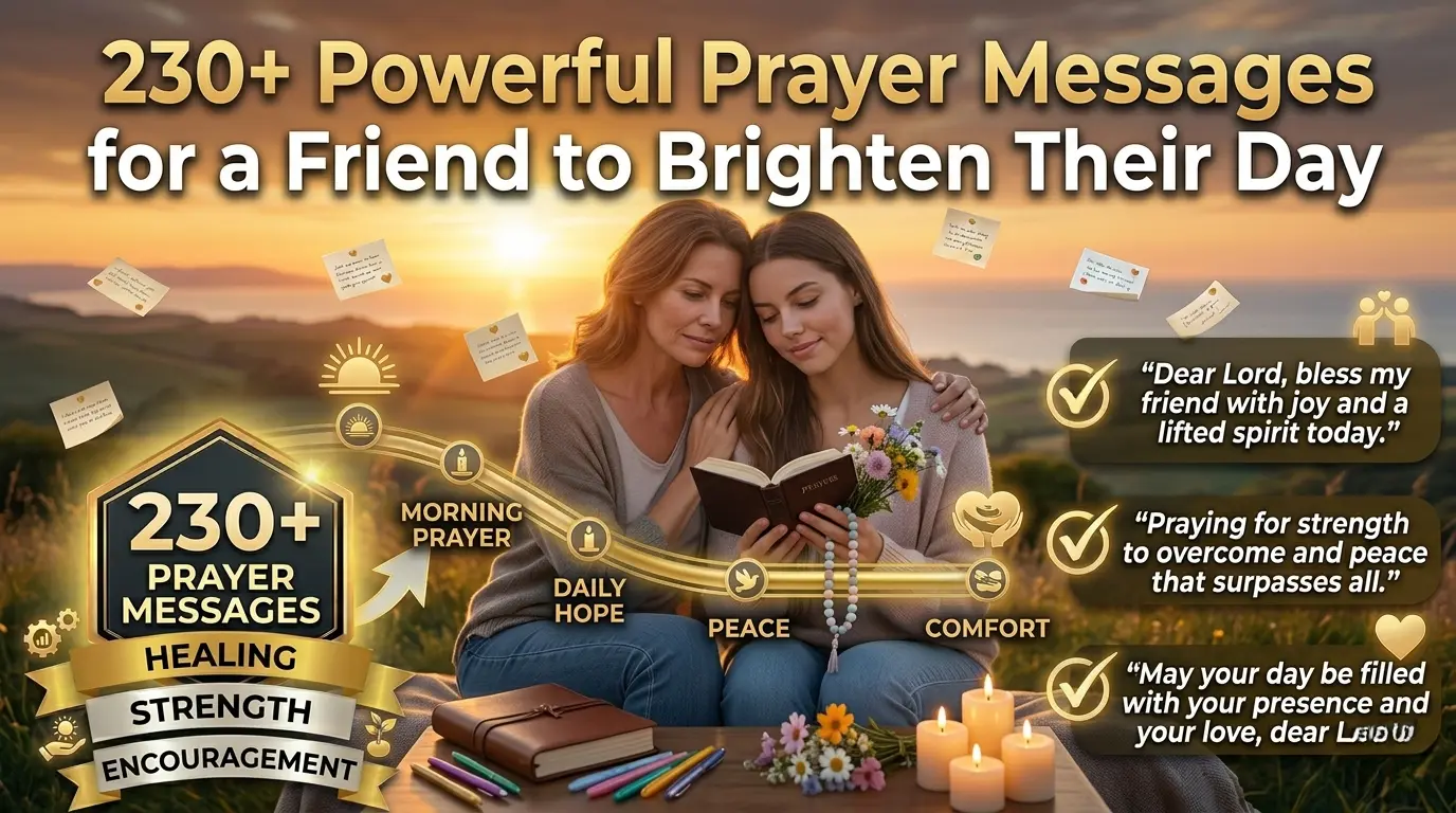 230+ Powerful Prayer Messages for a Friend to Brighten Their Day