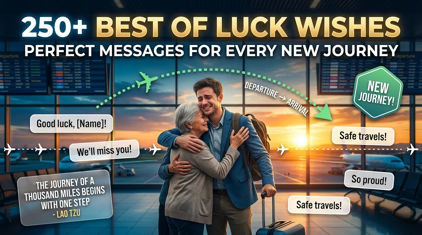 250+ Best of Luck in Your New Journey Messages and Wishes