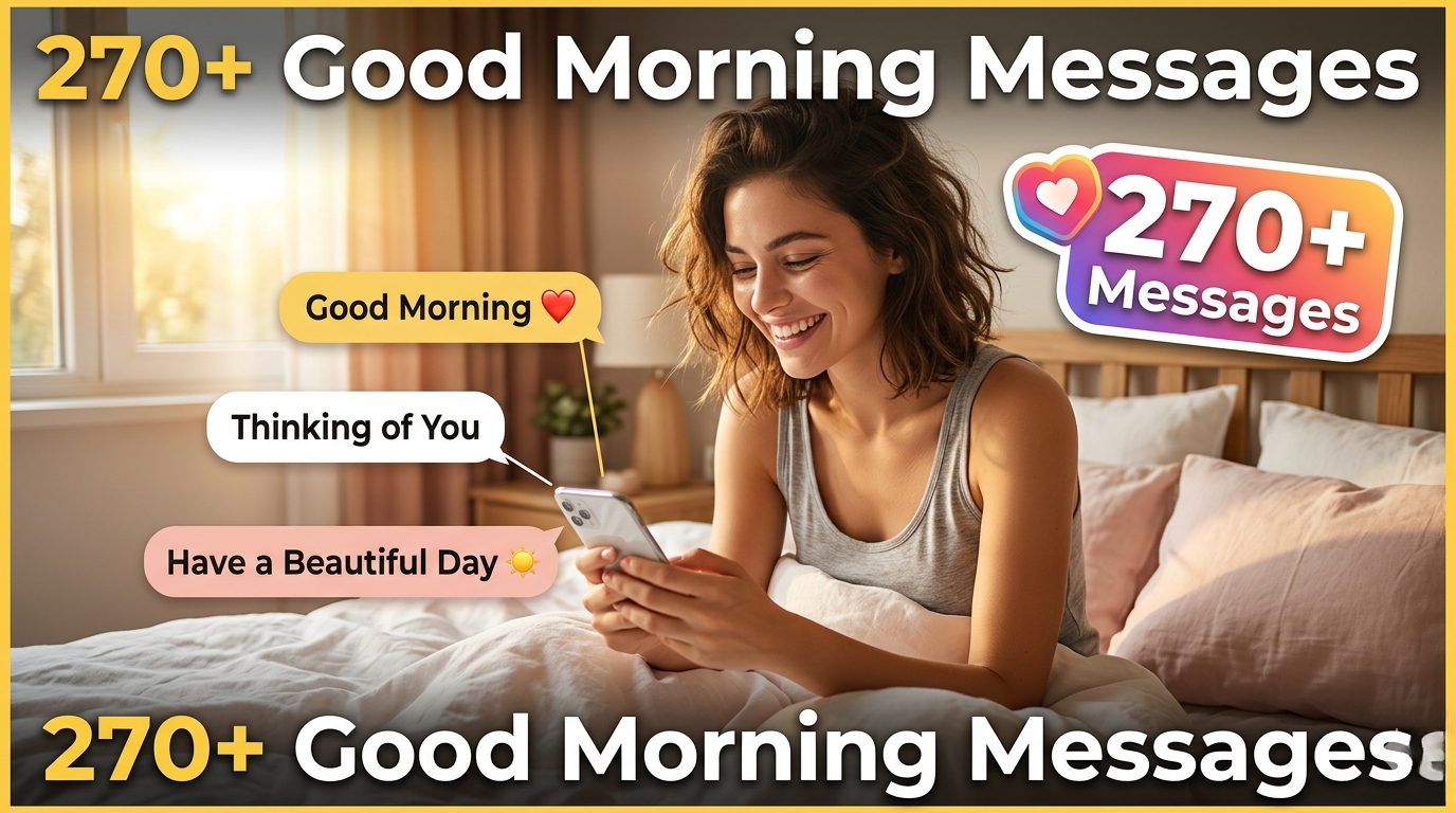 270+ Good Morning Messages Filled with Love and Smiles to Brighten Their Day