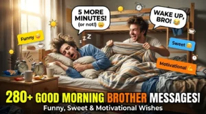 280+ Good Morning Brother Messages: Funny, Sweet & Motivational Wishes