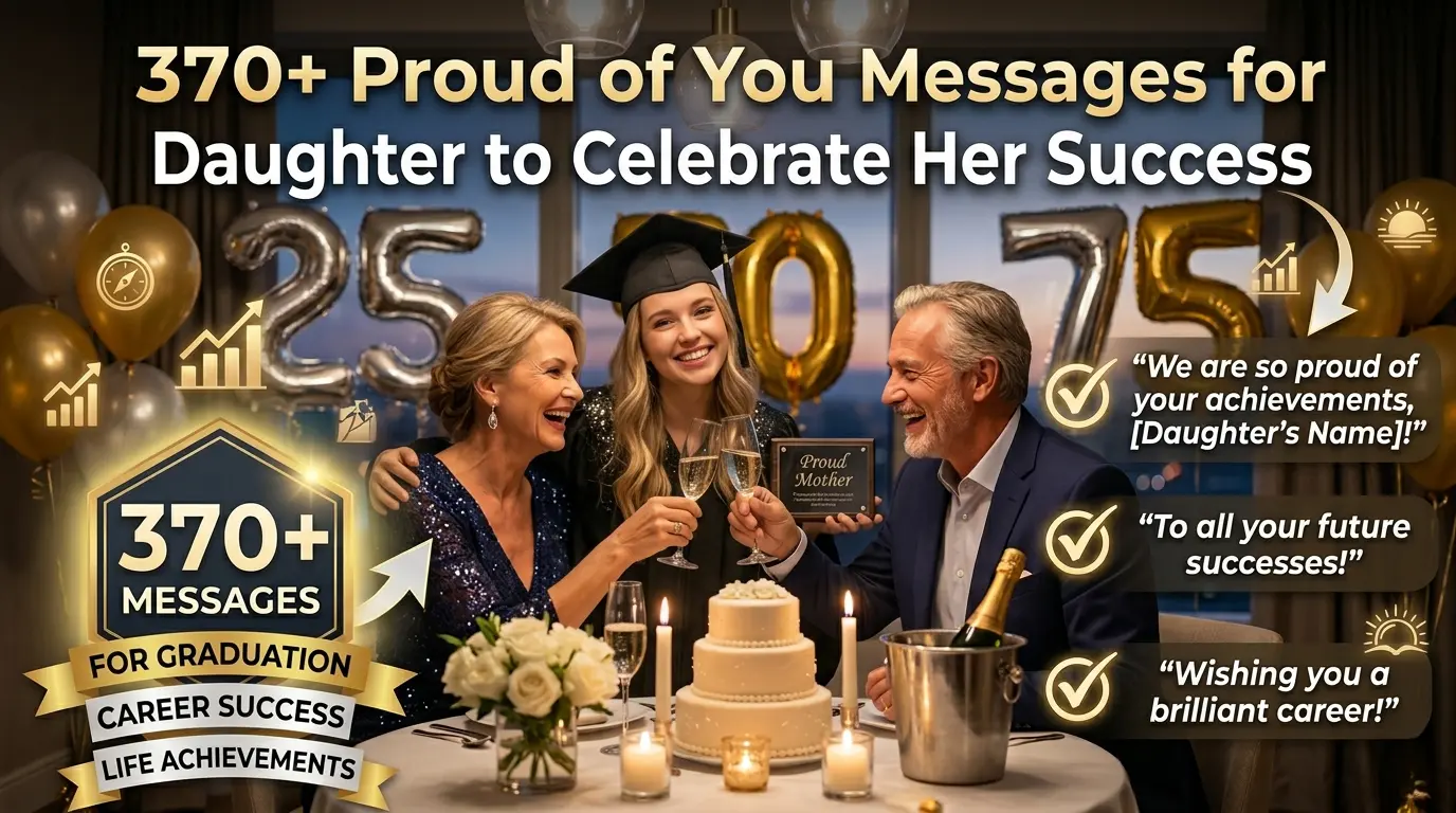 370+ Proud of You Messages for Daughter to Celebrate Her Success
