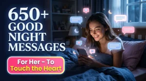 650+ Good Night Messages for Her to Touch the Heart and Make Her Smile