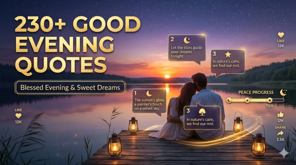 Beautiful Good Evening Quotes About Sunset, Stars and Nature