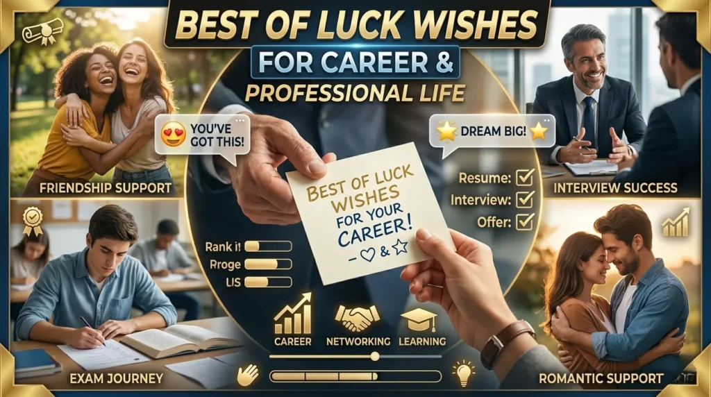 Best of Luck Wishes for Career & Professional Life