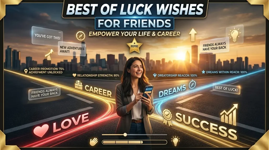 Best of Luck Wishes for Friends