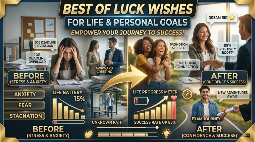 Best of Luck Wishes for Life & Personal Goals