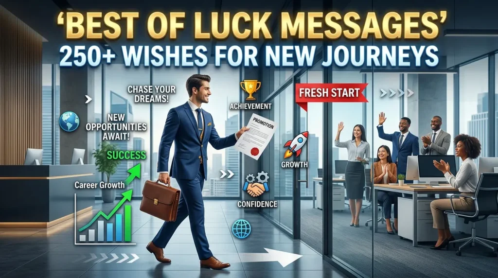 Best of Luck in Your New Journey Messages and Wishes