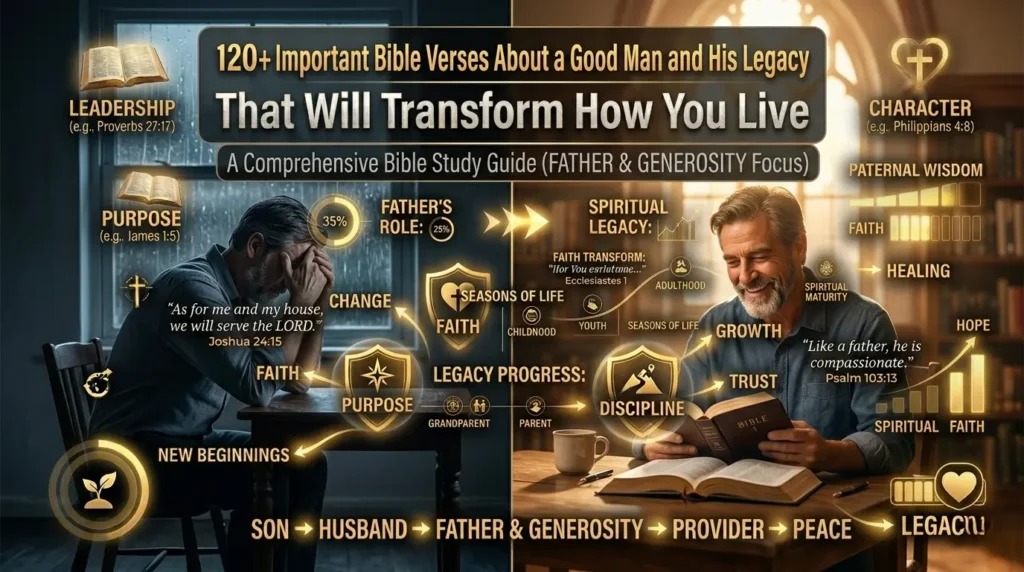 Bible verses about a good man and his legacy