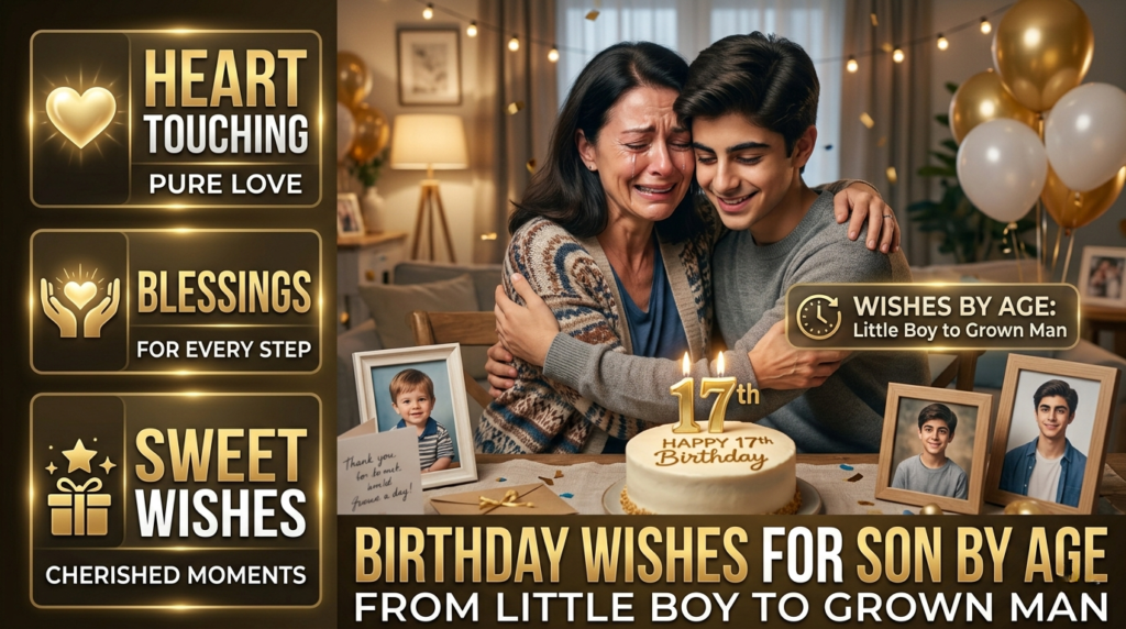 Birthday Wishes for Son by Age , From Little Boy to Grown Man