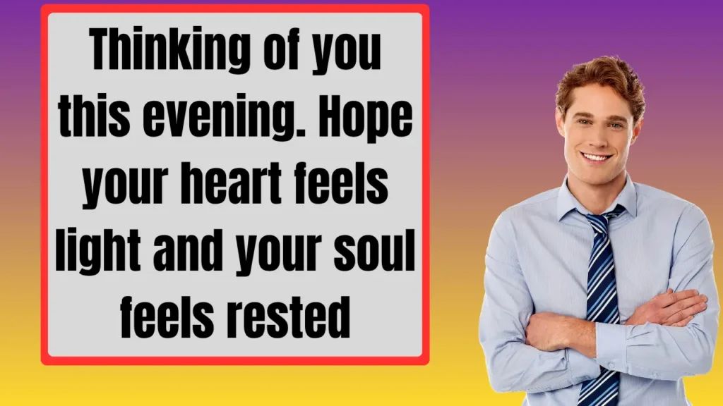 Romantic Good Evening Messages for Love