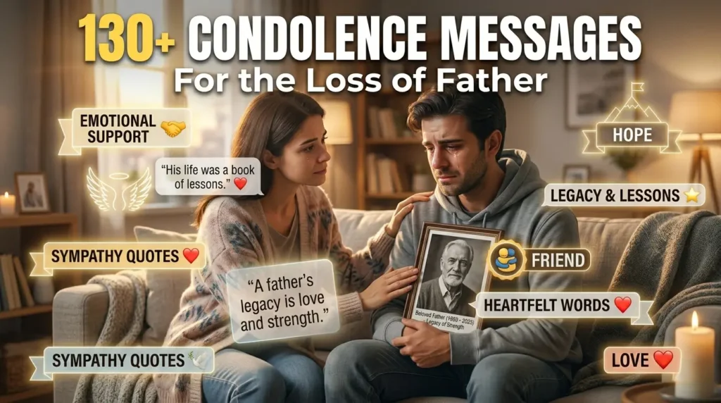 Condolence Messages Focused on Father's Legacy and Life Lessons