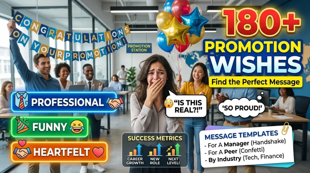 Congratulations Messages for Promotion by Job Title and Industry