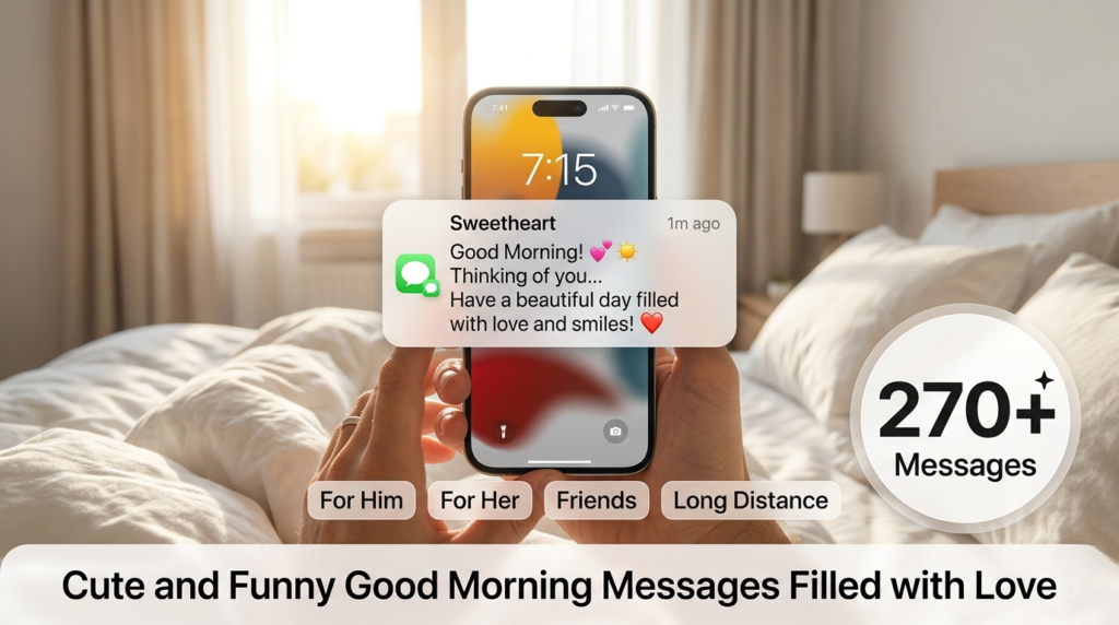 Cute and Funny Good Morning Messages Filled with Love