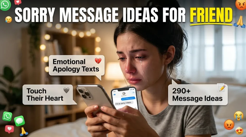 Cute and Funny Sorry Messages for a Friend