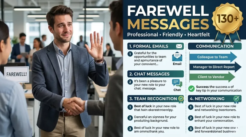 Farewell Messages When You Are the One Leaving