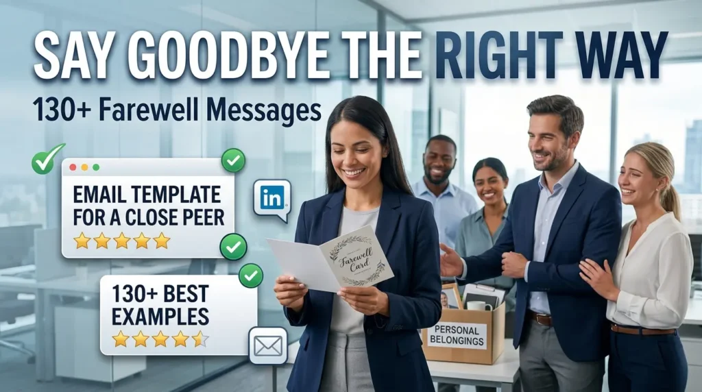 Farewell Messages for a Coworker Leaving the Company