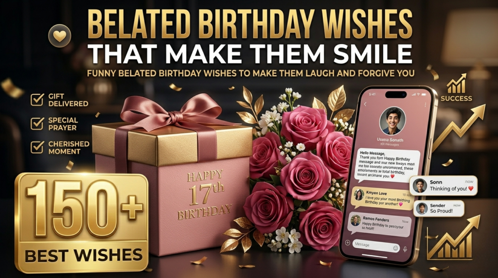 Funny Belated Birthday Wishes to Make Them Laugh and Forgive You