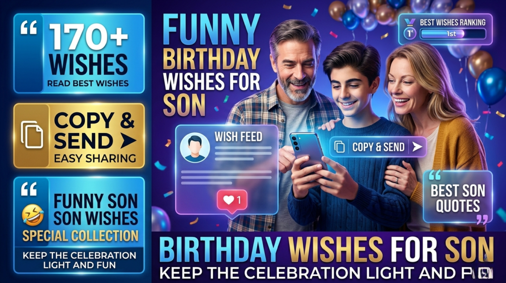 Funny Birthday Wishes for Son to Keep the Celebration Light and Fun, Best Birthday Wishes for Son