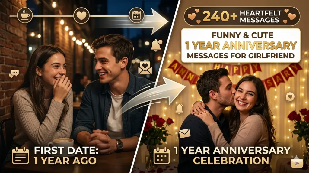 Funny & Cute 1 Year Anniversary Messages for Girlfriend