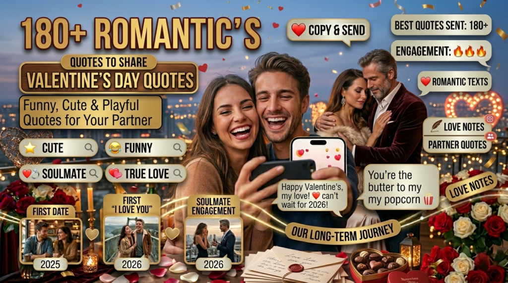 Funny, Cute & Playful Valentine's Day Quotes for Your Partner