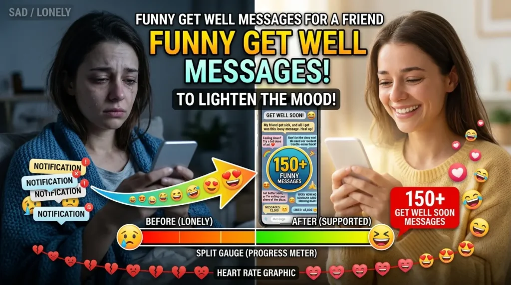 Funny Get Well Soon Messages for a Friend to Lighten the Mood