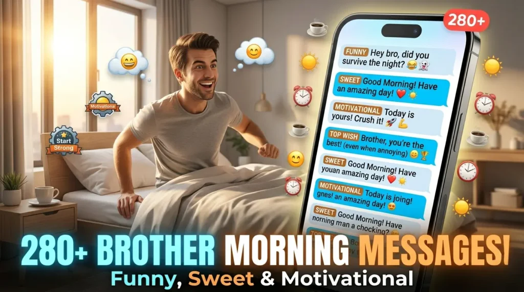Funny Good Morning Brother Messages to Make Him Laugh