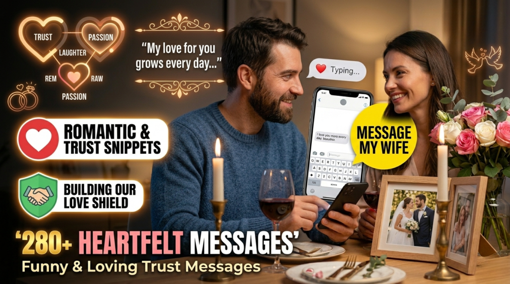 Funny Yet Loving Trust Messages for My Wife