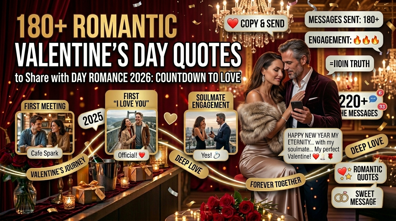 180+ Romantic Valentine's Day Quotes to Share with Your Partner