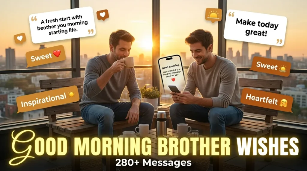 Good Morning Brother Messages to Start His Day Right