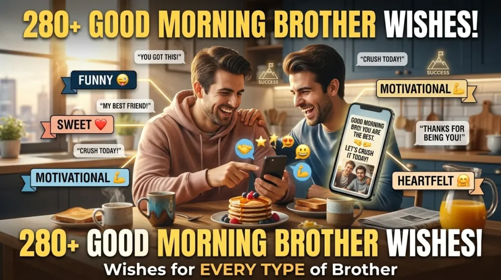 Good Morning Messages for Every Type of Brother