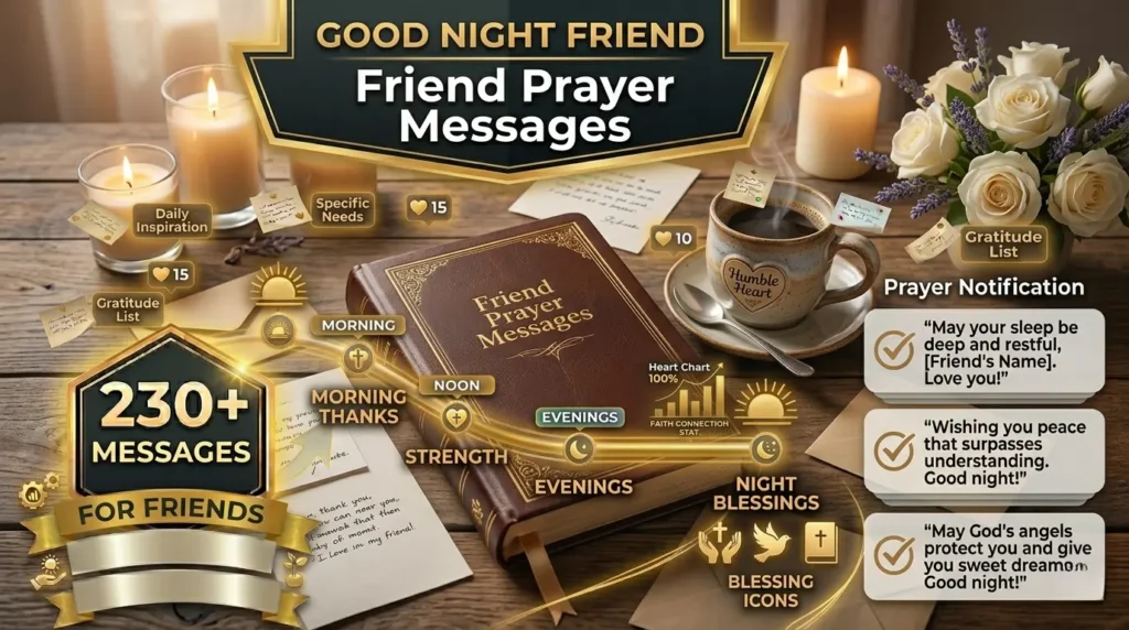 Good Night Prayer Messages for a Friend