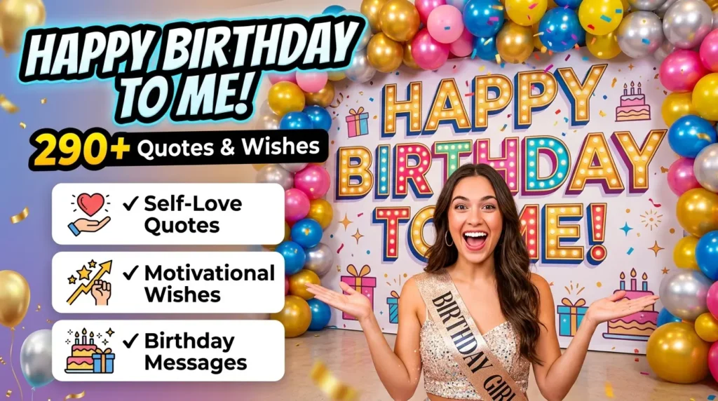 Happy Birthday to Me Wishes and Messages for My Special Day