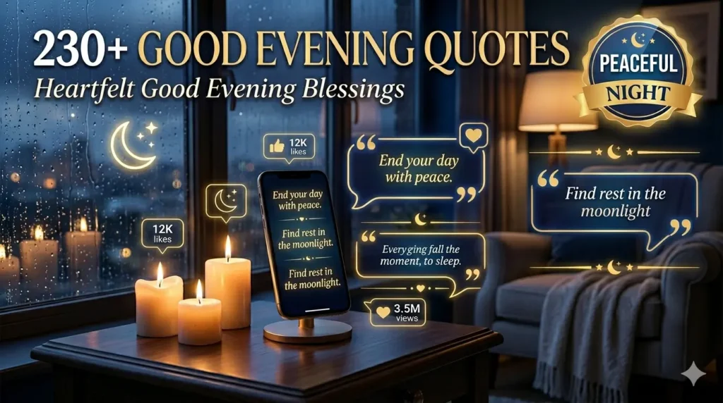 Heartfelt Good Evening Blessings to End Your Day with Peace