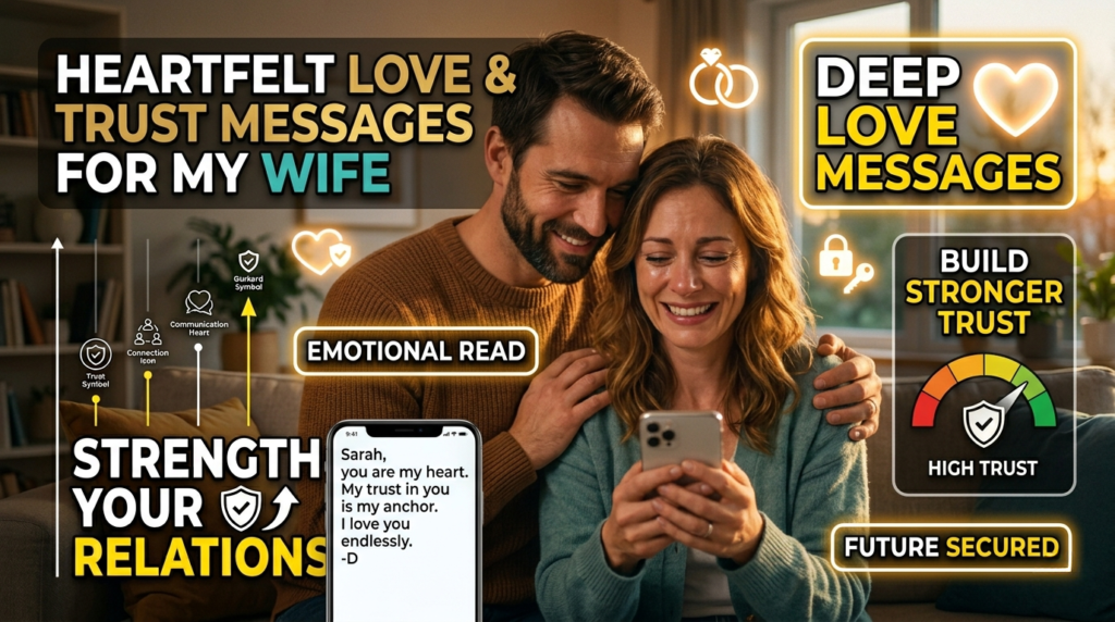 Heartfelt Love and Trust Messages for My Wife