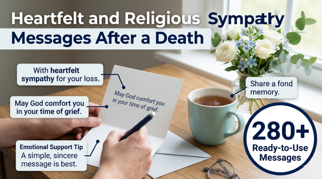 Heartfelt and Religious Sympathy Messages After a Death