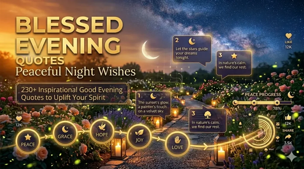 Inspirational Good Evening Quotes to Uplift Your Spirit