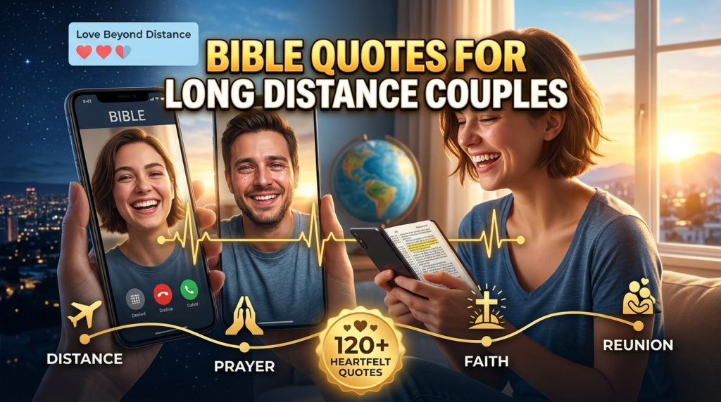 Long Distance Relationship Bible Quotes for Love, Faith, and Strength