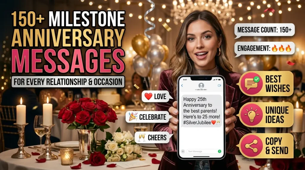 Milestone Anniversary Messages for Every Relationship and Occasion